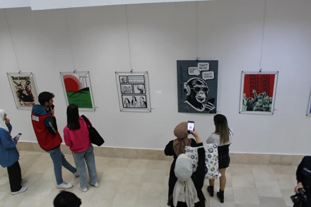 ‘FİLİSTİN Uluslararası Afiş ve Baskı Sergisi’ açıldı